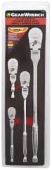 KD Tool 4 Pc. 120XP Full Polish Flex Teardrop Ratchet Set
