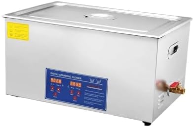 2L Ultrasonic Cleaning Machine - Digital Timer Stainless Steel, Efficient Cleaner for Jewelry, Glasses, Watches & Bathroom Accessories - Professional & Home Use