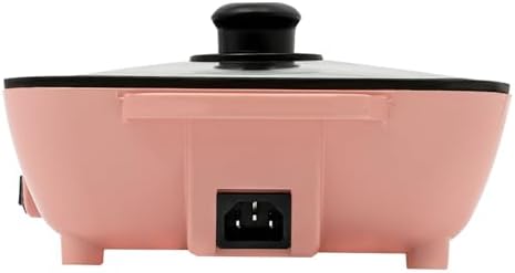 2 in 1 Electric Hot Pot & Grill, Nonstick Multifunction Griddle for Steak, Shabu Shabu & Korean BBQ - Independent Temperature Control for Versatile Cooking