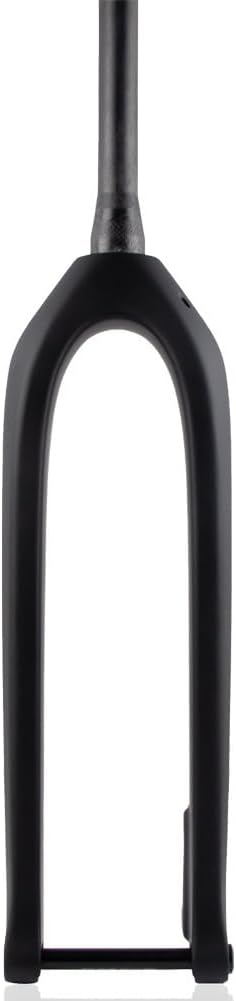 27.5/29inch Carbon Fiber Rigid Mountain Bike Fork 110 * 15mm Thru Axle Boost Disc Brake 1-1/2' Tapered Tube Rigid Fork T800 Bicycle Front Forks Super Light(Matte Black,29')