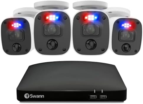 Swann DVR8-4685 / 256GB SD Card / 4X PRO-2KMQB Bullet Swannforce Cams w Mic