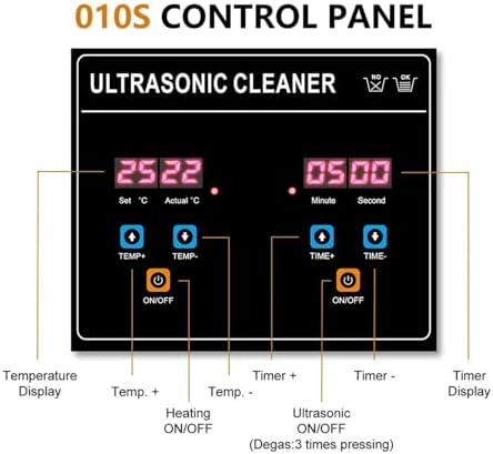 2L Ultrasonic Cleaner, 120W Digital Timer, Industrial Jewelry & Nail Art Cleaner, Powerful 60W for Coins & Small Items, Efficient & Compact Cleaning Solution