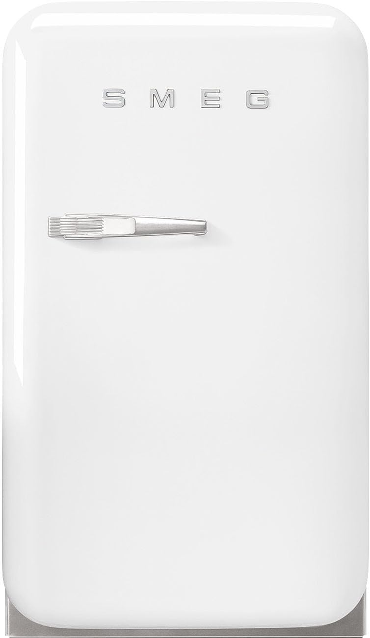 Smeg FAB5 Retro Mini Fridge – 50s Style Compact Small Refrigerator, 1.2 cu ft, Automatic Defrost, LED Lighting, Adjustable Shelves– Made in Italy – Perfect for Home, Dorm, Office, Hotel -White
