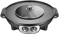 Korean BBQ Electric Hot Pot & Smokeless Grill - Dual Temperature Control, Adjustable Cookware for BBQ Enthusiasts, Perfect for Home Cooking & Gatherings, Black