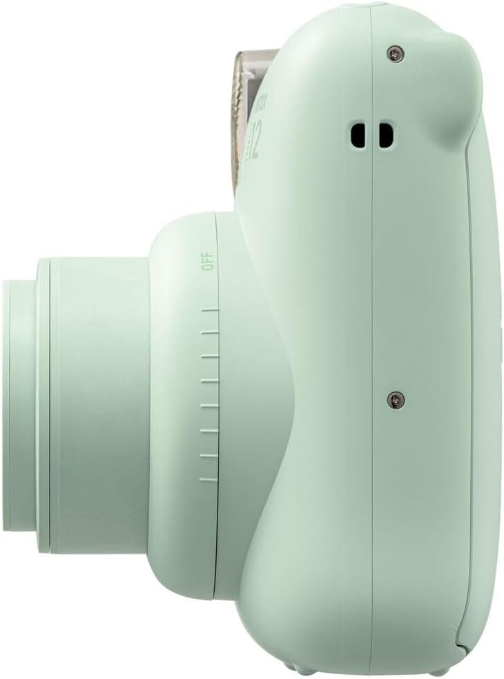Fujifilm Instax Mini 12 Instant Camera Mint Green Bundle with Fuji Instax Mini Film Value Pack (40 Sheets) + Protective Carrying Case + Photo Album + Microfiber Cleaning Cloth