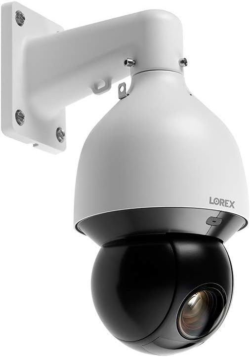 Lorex Indoor/Outdoor 4K Pan & Tilt Metal Dome Security Camera, Add-On IP Camera for Wired Surveillance System, Color Night Vision, 25x Optical Zoom, 1 PTZ Camera