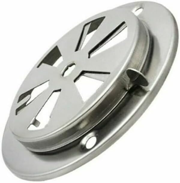 Adjustable BBQ Grill Smoker Exhaust Kitchen Vent Stove Air Damper Round Home Vents Replacement Part