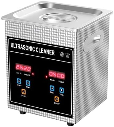 2L Ultrasonic Cleaner, 120W Digital Timer, Professional Jewelry & Coin Cleaner, Small Industrial Ultrasonic Cleaning Machine for Nail Art Tools & Accessories