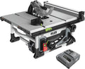 FLEX 24V Brushless Cordless 10-Inch Table Saw Kit with 10.0Ah Stacked Lithium Battery and 280W Rapid Charger - FX7221-1J