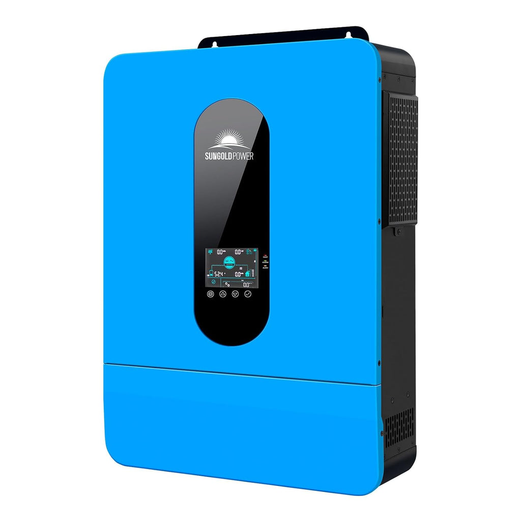 SUNGOLDPOWER 6500W 48V Solar Inverter, Split Phase,Built-in 2 MPPTs, Max 140A Battery Charging, AC Input/Output 120V/240V(settable),Pure Sine Wave Inverter(Parallel/WiFi/BMS COMM) UL1741