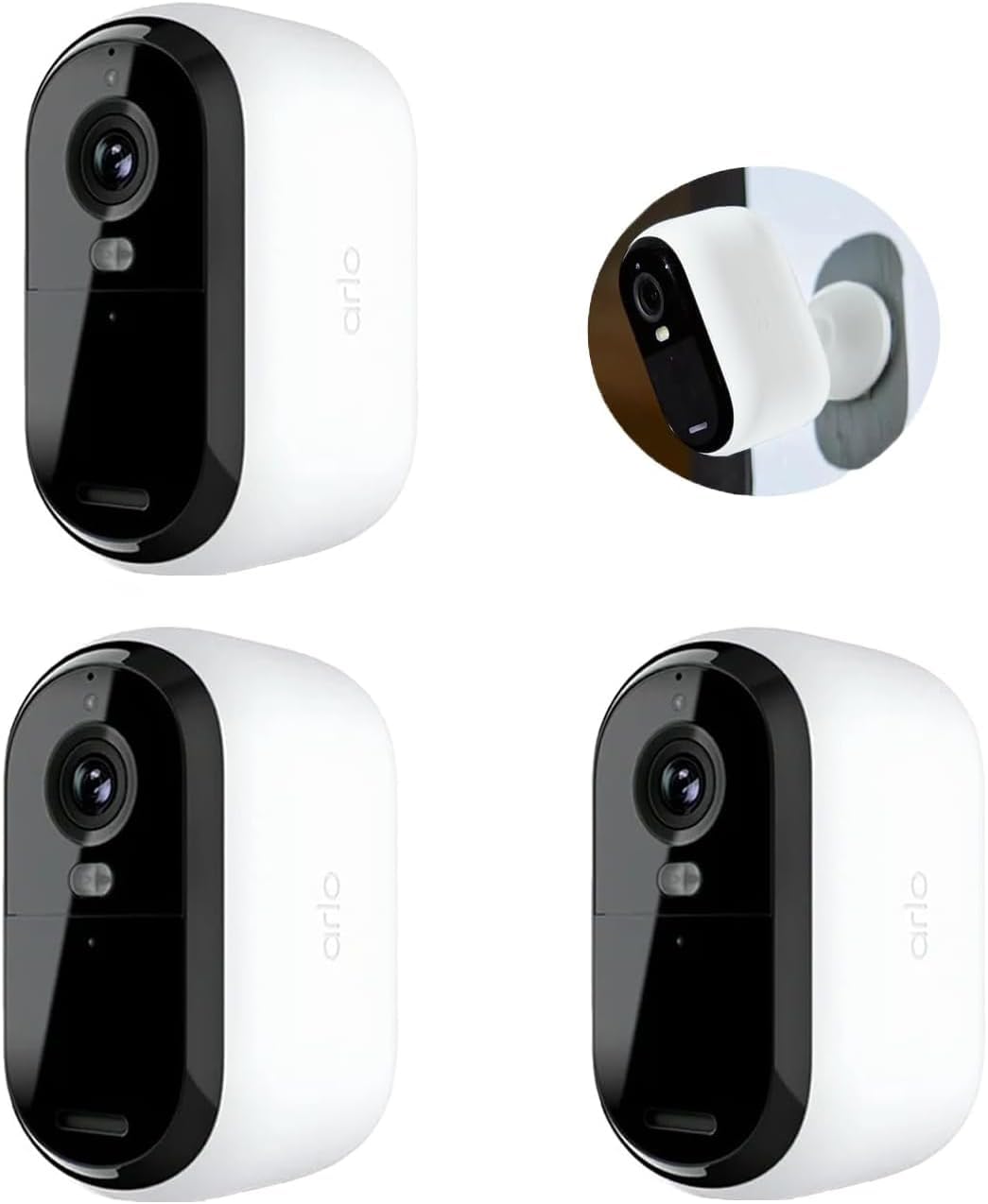 Arlo Essential Spotlight Camera, Wireless Security Camera, Outdoor Camera HD (2nd Gen),1080p Video, Color Night Vision, Direct to WiFi No Hub Needed, Surveillance cam, White (Arlo Camera_3 Pack)