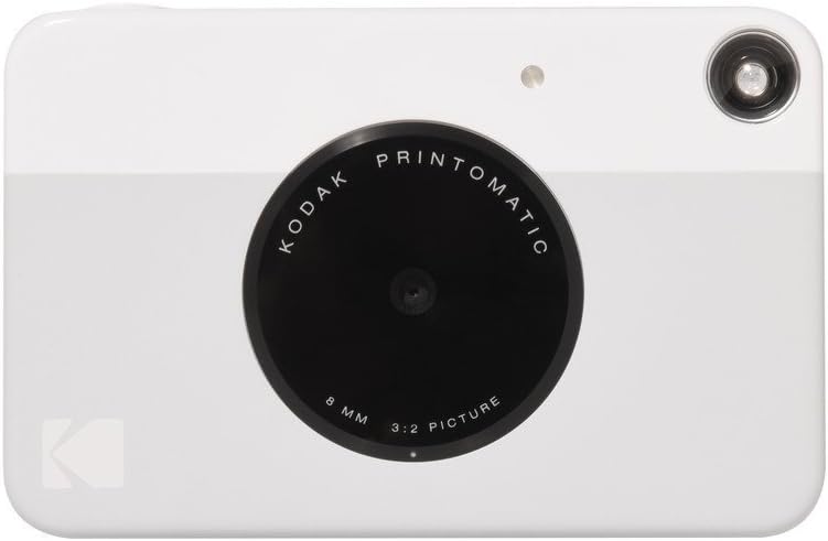 Kodak Printomatic Instant Camera (Grey) Gift Bundle + Zink Paper (20 Sheets) + Case + 100 Sticker Border Frames + Hanging Frames + Album