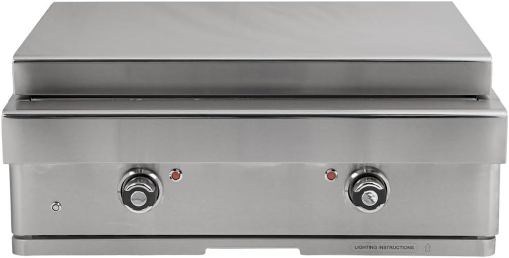Turbo 32-inch 2-Burner Built-In Stainless Steel Teppanyaki Grill - Natural Gas