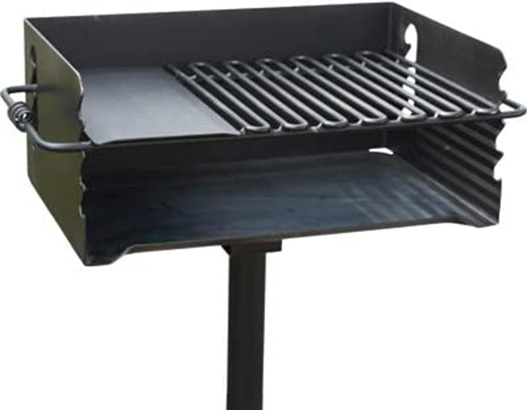 Pilot Rock 2 Pack Charcoal Grill, Jumbo Park Style Steel Outdoor BBQ, CBP-247