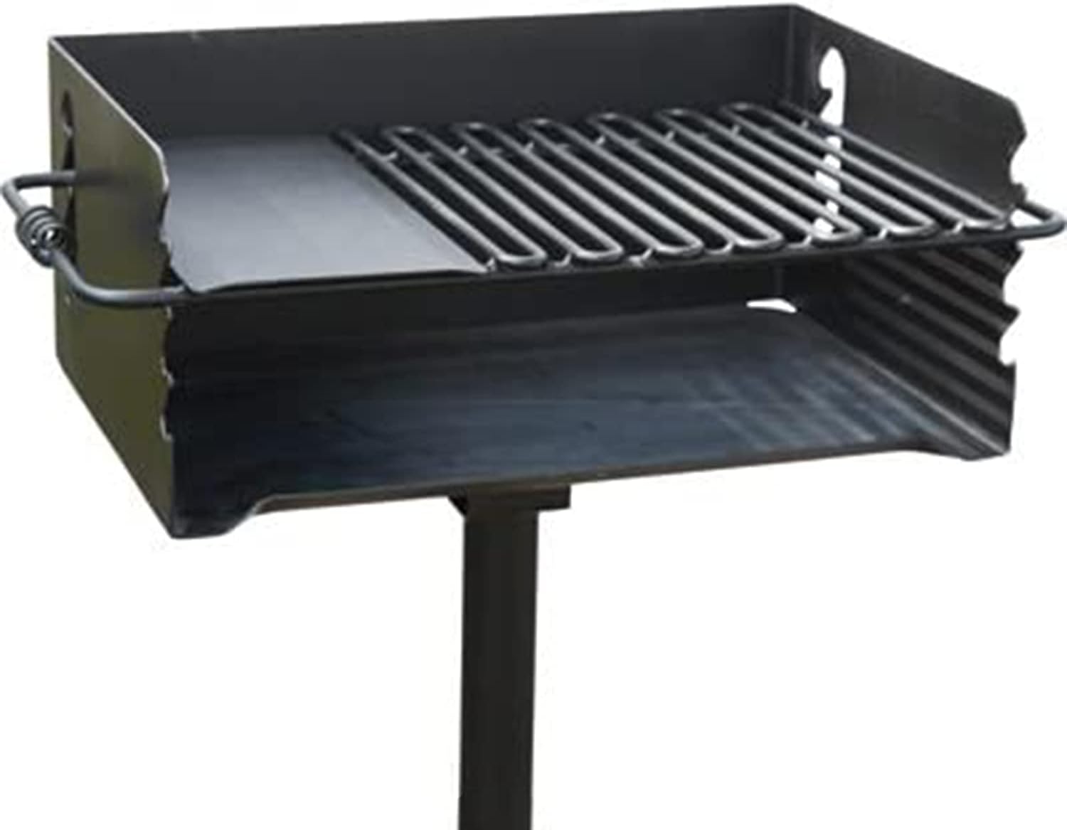 Pilot Rock 2 Pack Charcoal Grill, Jumbo Park Style Steel Outdoor BBQ, CBP-247
