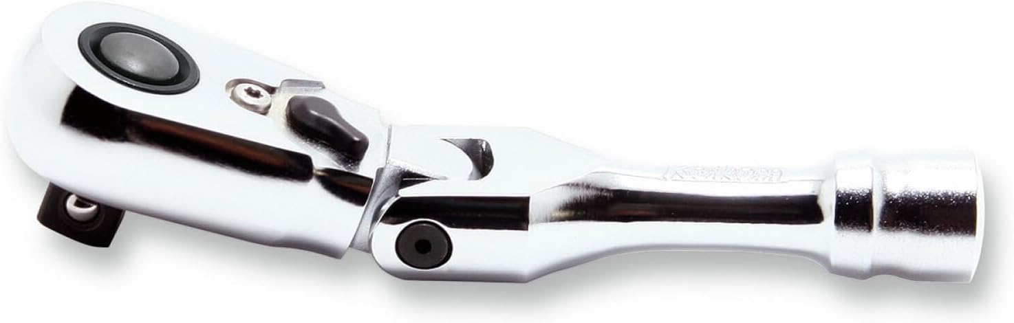 Ko-ken 3726ZSB 3/8' Sq.Dr. Ratchet Handle 72 teeth Short, Flexible Head Length 100mm Quick Release Z-series