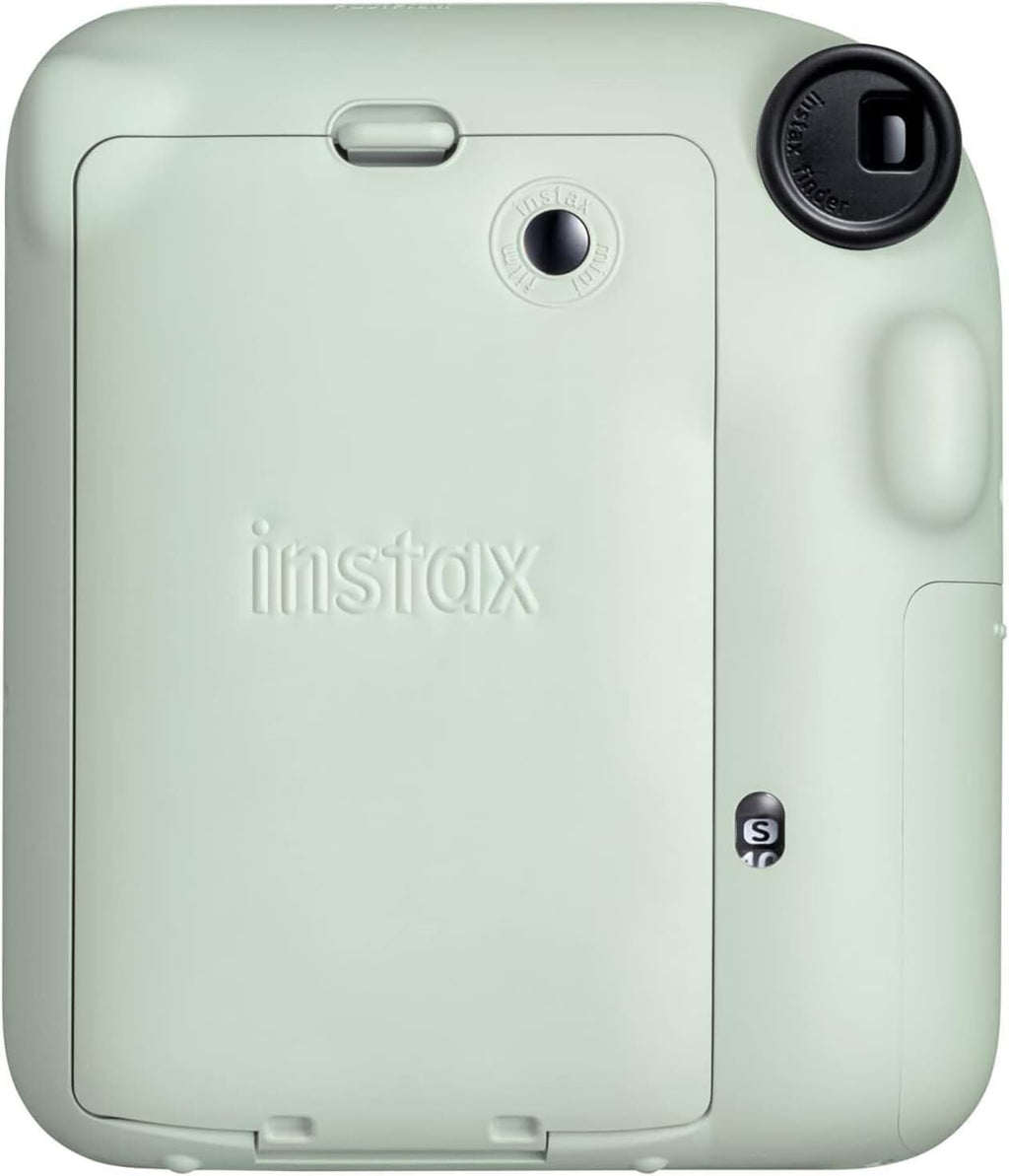 Fujifilm Instax Mini 12 Camera with Fujifilm Instant Mini Film (40 Sheets) Bundle with + Sunshine Photo Microfiber Cleaning Cloth (Mint Green)