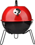 IRYZE Portable Charcoal Grill Round Barbecue Grill with Lid Folding Portable Small Outdoor Charcoal BBQ Grill for Outdoor Cooking Picnic BBQ Grill for Outdoor