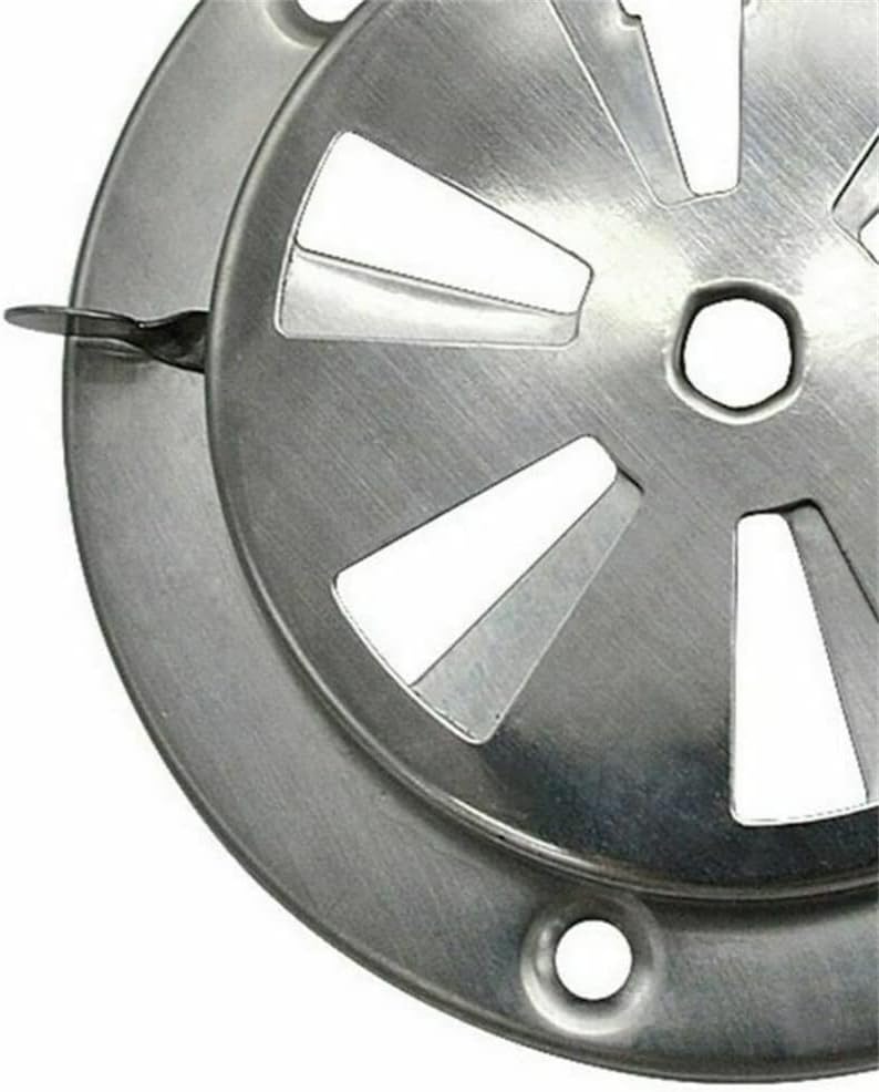 Adjustable BBQ Grill Smoker Exhaust Kitchen Vent Stove Air Damper Round Home Vents Replacement Part