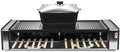 YYDS Hot Pot Multifunctional Electric Oven Household Skewers Machine Smokeless Barbecue Grill Grill Shabu Hot Pot Electric Grill (Color : Black)