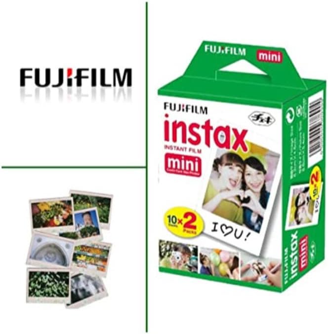 Fujifilm Instax Mini Link Smartphone Printer (Dark Denim) + Fuji Instax Mini Film (40 Sheets) - Instax Mini Link Printer Bundle