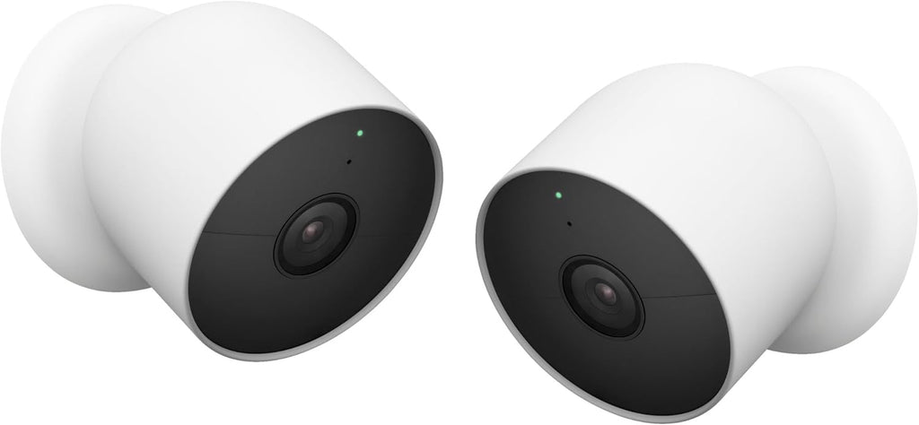 Google Nest Cam Outdoor or Indoor, Battery Wireless Camera - 2nd Gen (Two Cameras - Wire Free)