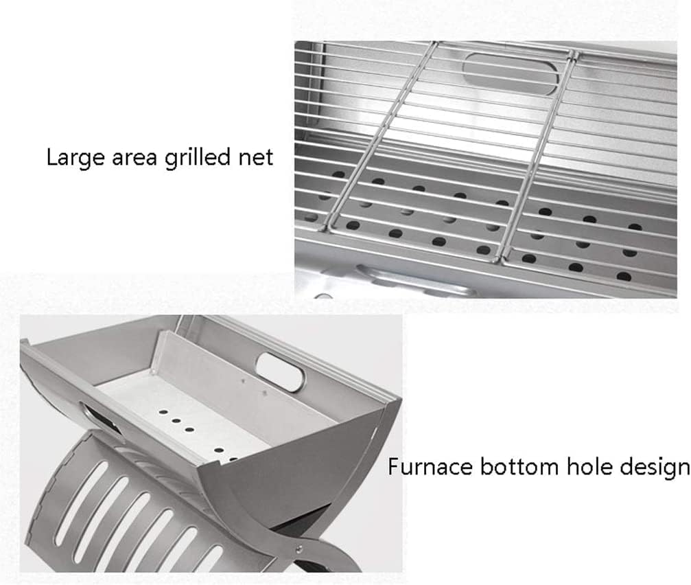 IRYZE Portable Charcoal Grill Portable Charcoal Grill Tabletop BBQ Grill Folding Small Barbecue Grill for Outdoor Grilling Camping BBQ Grill for Outdoor