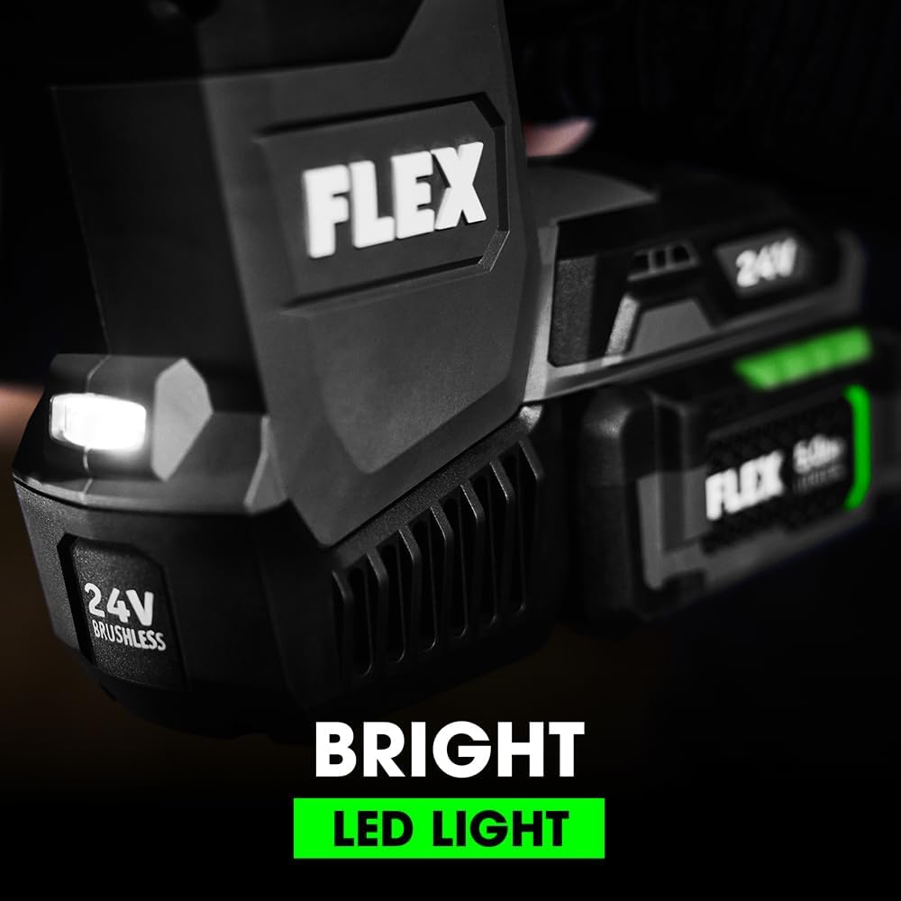 FLEX 24V Brushless Cordless 1-Inch SDS Plus 1.9 Ft-Lbs Torque Rotary Hammer Tool Only, Battery and Charger Not Included - FX1551A-Z