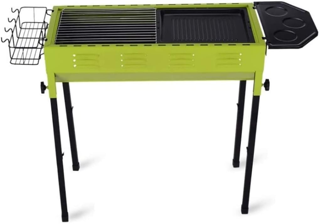 IRYZE Portable Charcoal Grill Barbecue Grill with Storage Basket Foldable Charcoal BBQ Grill Set Stainless Steel Grill for Outdoor Cooking BBQ Grill for Outdoor