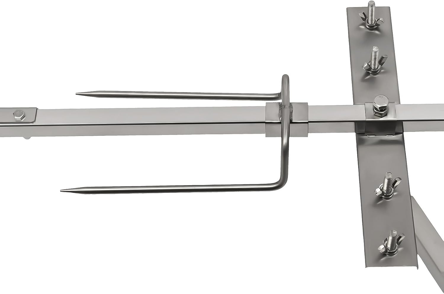 Rotisserie Grill Kit, Tripod Rotisserie Roaster Stand, 25W Motor 360-Degree Rotation Design, Adjustable Height, Rated 88 LBElectric BBQ Grill Stand for Outdoor Camping Party