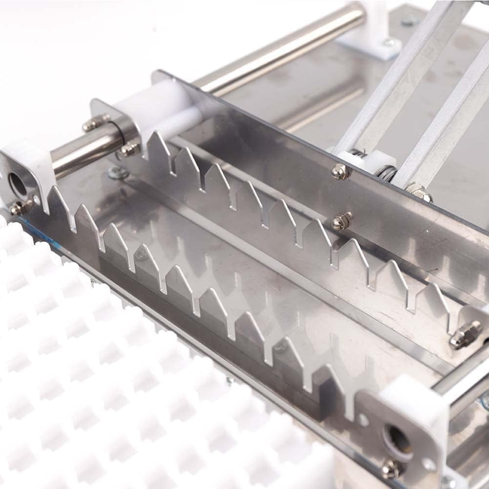Stainless Steel 10-Hole BBQ Skewer Maker, Manual Kebab Machine for Mutton and Meat, Perfect for Outdoor Picnics & Camping, Durable Skewer Mould, Silver