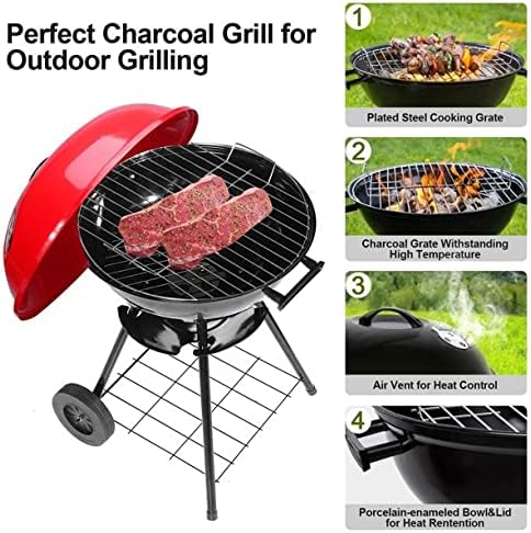 Charcoal Grills, Red