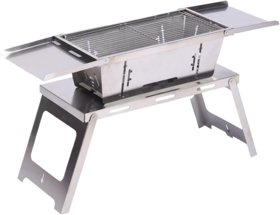 Portable Charcoal Grill Portable Charcoal Grill Stainless Steels BBQ Grill for Garden Outdoor Cooking Camping BBQ Grill for Outdoor