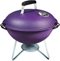 IRYZE Portable Charcoal Grill Portable Charcoal Grill Outdoor BBQ Grill Backyard Cooking Stainless Round Small Barbecue Grill Stove BBQ Grill for Outdoor (Color : Purple)