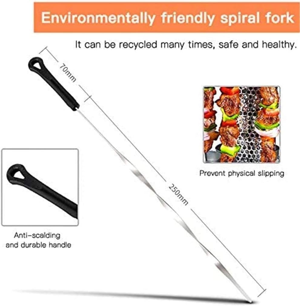 Vertical Rotating Barbecue Grill Electric Smoke-Free for Kebab, Skewers, Roast - Perfect for Home Parties - Automatic Rotisserie Included
