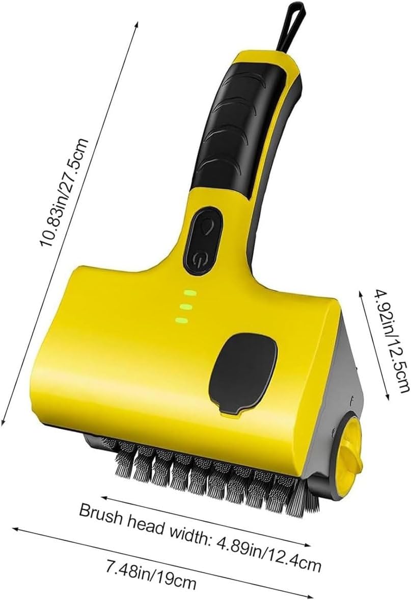 Grill Brush,Barbecue Grill Electric Cleaning Brush with Replaceable Head,360° Tile Cleaner with 2600Mah Battery and Water Injection Port,for Bathrooms,Cars,Floor,Tiles, Stoves, Sinks