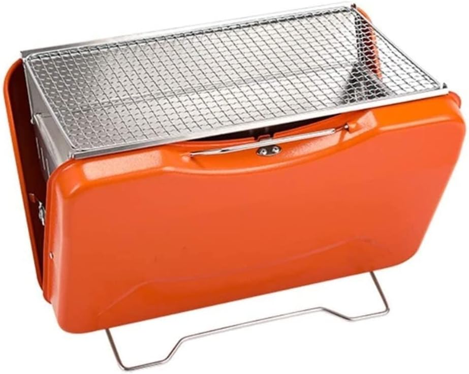 IRYZE Portable Charcoal Grill Portable Charcoal Grill Foldable BBQ Grill Outdoor Picnic Patio Backyard Travel Beach Wild Cooking BBQ Grill for Outdoor (Color : C)