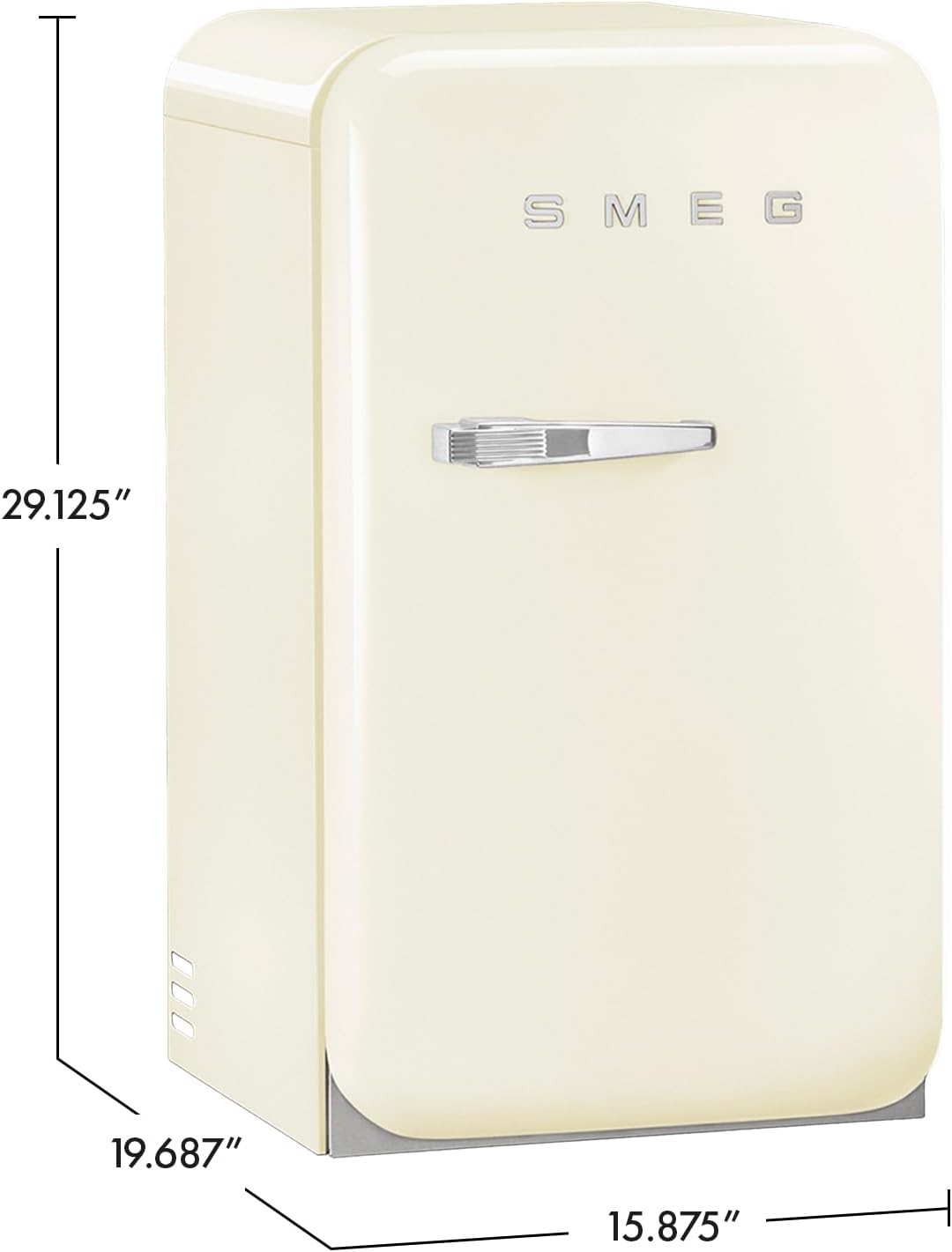 Smeg FAB5 Retro Mini Fridge – 50s Style Compact Small Refrigerator, 1.2 cu ft, Automatic Defrost, LED Lighting, Adjustable Shelves– Made in Italy – Perfect for Home, Dorm, Office, Hotel -Red