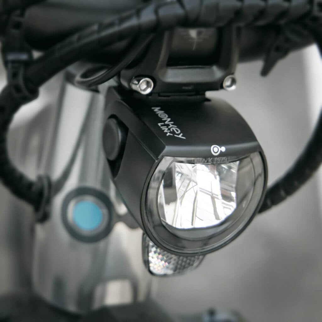 MonkeyLink SkyeLight Front Connect 60 Lux Front Light for E-Bikes with BlueDoc (MonkeyLink Interface), Black