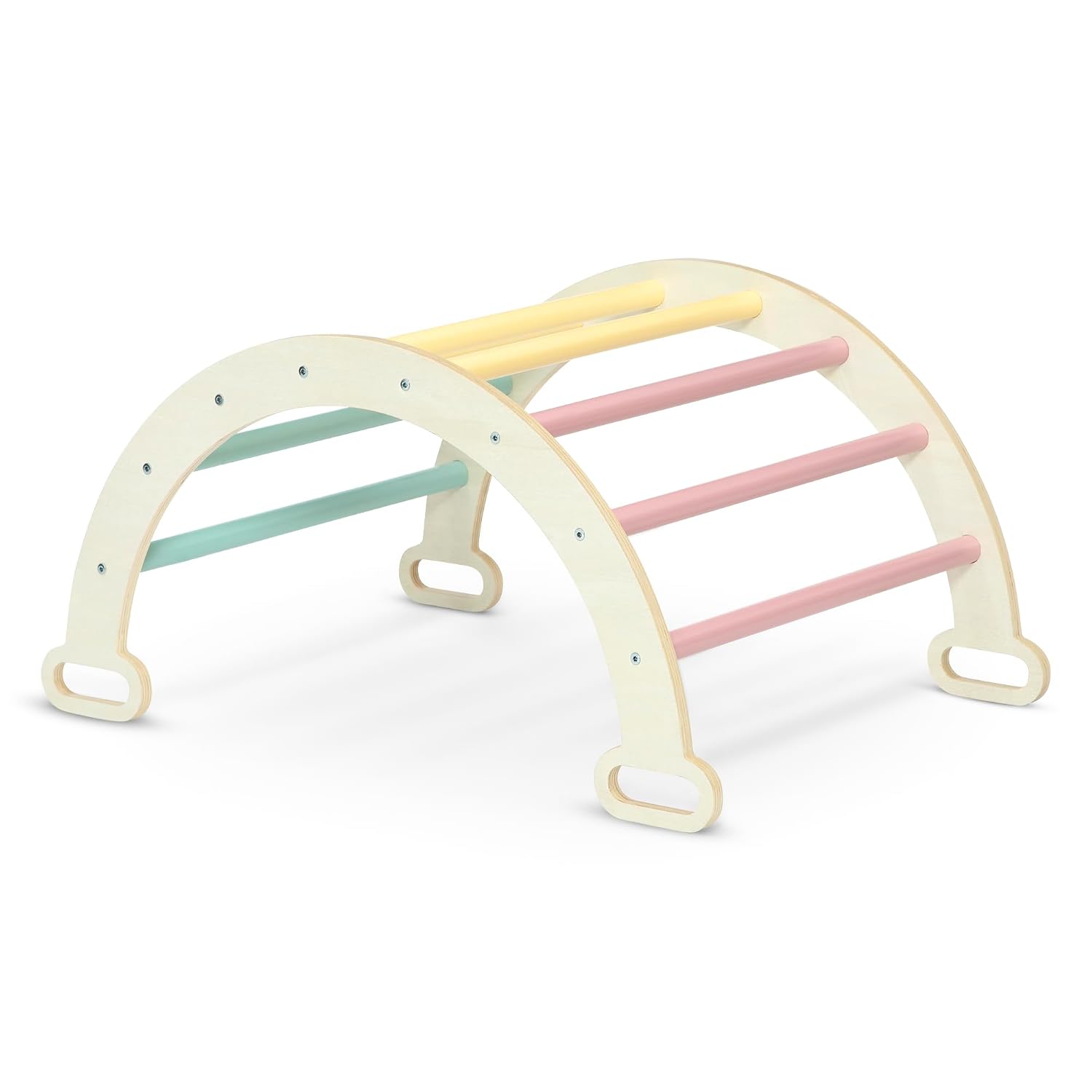Delta Children Lil' Climber Gym - Indoor Climbing Gym/Jungle Gym for Kids - Montessori Toy with Reversible Arch/Rocking Chair, Reversible Rock Wall/Slide Ramp and Pikler Triangle - for Toddlers 3+