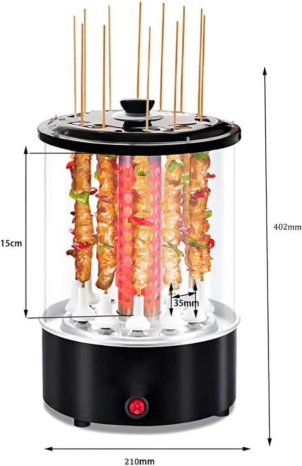 Vertical Barbecue Stove, Automatic Rotating Kebab Machine, Portable Electric Barbecue Grill, Included Oil Pan, Home Outdoor Travel Hiking Camping Convenient Barbecue