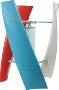 100W Vertical Wind Generator, 24V Output Wind Turbine with Controller, Aerodynamic Design, 3 Blades, Auto Windward Adjustment, Ideal for Boats, Gazebos and Mobile Homes (24V)