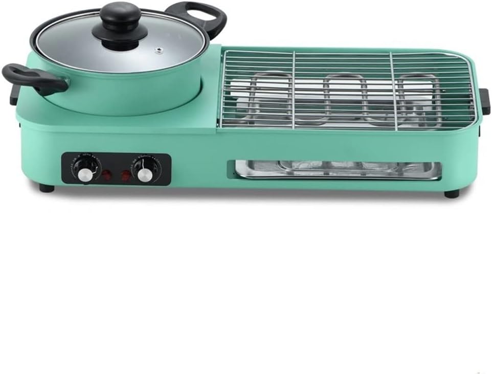 YYDS Hot Pot Multifunctional Pot Indoor Electric Grill Pan Smokeless Barbecue Grill Grill Shabu Hot Pot Electric Grill (Size : Grilled net)