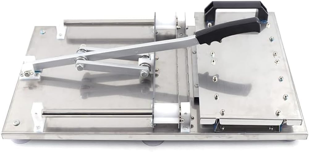 Stainless Steel 10-Hole BBQ Skewer Maker, Manual Kebab Machine for Mutton and Meat, Perfect for Outdoor Picnics & Camping, Durable Skewer Mould, Silver