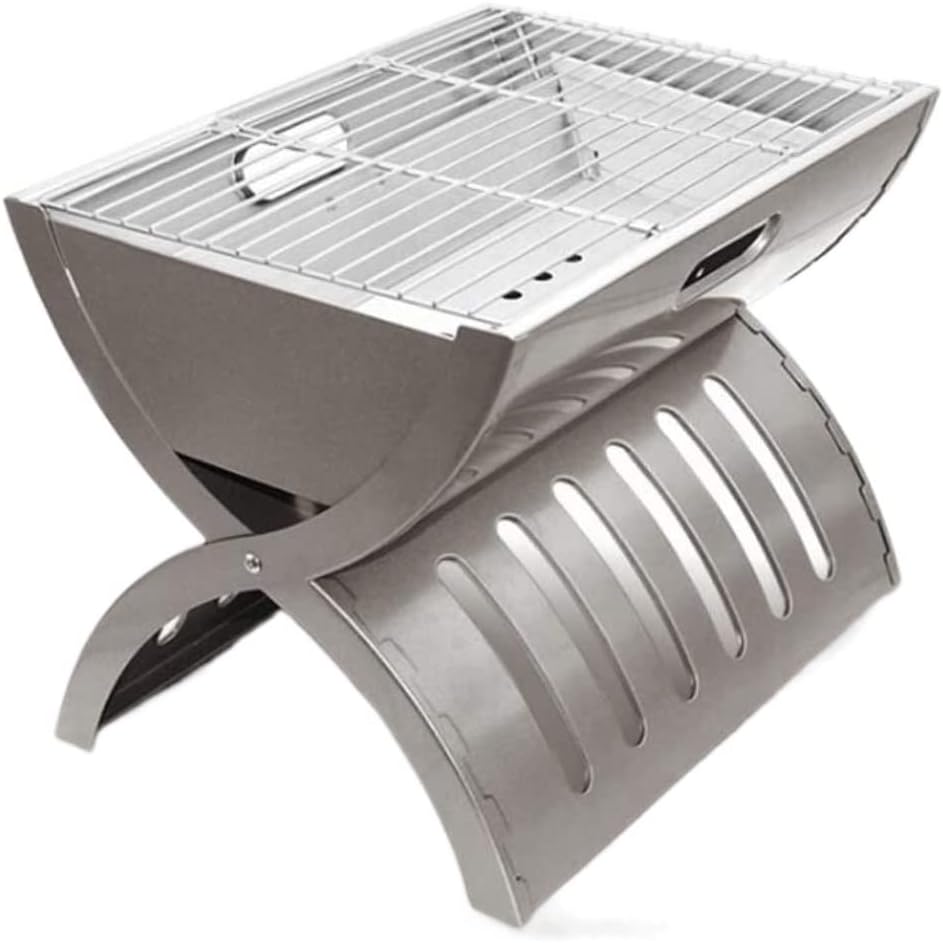 IRYZE Portable Charcoal Grill Portable Charcoal Grill Tabletop BBQ Grill Folding Small Barbecue Grill for Outdoor Grilling Camping BBQ Grill for Outdoor