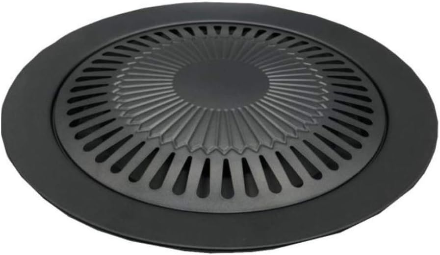 Non-Stick Korean BBQ Grills Round Pan Barbecue Grill for Outdoor Carbon Barbecue BBQ Accessories Tools Easy Clean