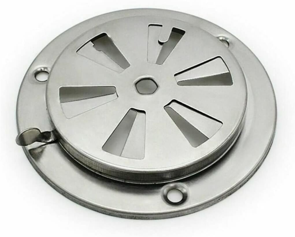 Adjustable BBQ Grill Smoker Exhaust Kitchen Vent Stove Air Damper Round Home Vents Replacement Part
