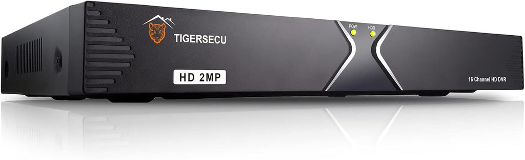 TIGERSECU Super HD 1080P 16 Channel DVR Security Recorder Without Hard Drive, H.265 Hybrid 6-in-1 CCTV DVR Recorder Compatible with 2MP and 5MP TVI, AHD, CVI, Analog, RS485 PTZ and IP Cameras