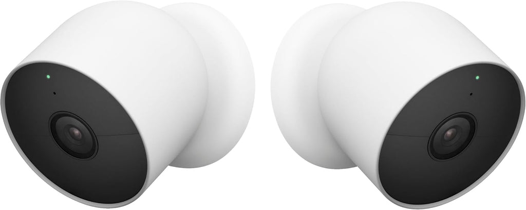 Google Nest Cam Outdoor or Indoor, Battery Wireless Camera - 2nd Gen (Two Cameras - Wire Free)
