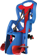 Bellelli Pepe Rear Rack Mount Child Bike Seat - Made in Italy, Comfortable Padded Carrier for Kids Up to 48.5 lbs with Adjustable Safety Harness & Secure Clamp